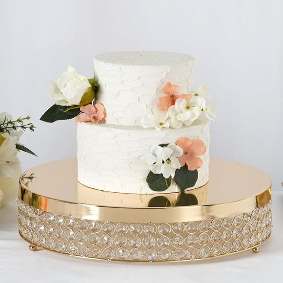Other - Efavormart Gold Grand Beaded Crystal Metal Cake Centerpiece Stand Wedding